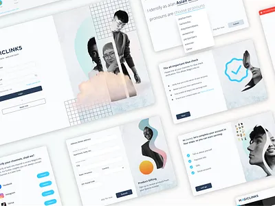 Onboarding Illustrations & Modal Design branding clean collage dashboard design figma design form graphic design illustrations modals navy blue onboarding onboarding screens onboarding ui signin signup ui ux