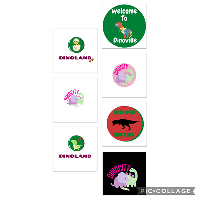 Day 35 of #dailylogochallenge canva dailylogochallenge day35 design dinosaur logo logodesign