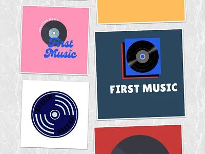 Day 36 of #dailylogochallenge canva dailylogochallenge day36 design logo logodesign recordlabel