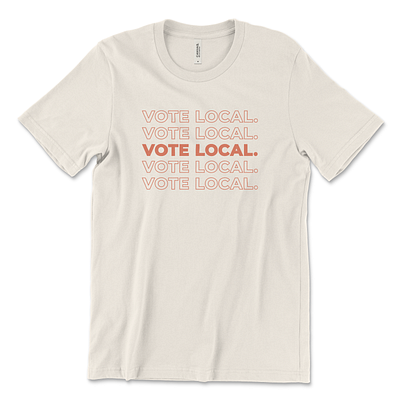 Vote Local T-Shirt Design local texture tshirt tshirt art tshirt design typography vote vote local vote2020 votingspree