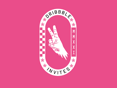 2 dribbble invites badge badge design dribbble dribbble invitation dribbble invitations dribbble invite vector vector art vector illustration