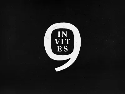 Sorry, no invites left … 9 draft letter lettering nine number