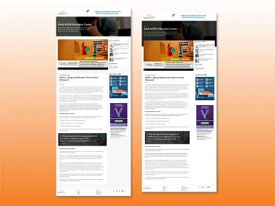 Medical Educational Advertising Center advertising medical design user experience userinterface ux uxui