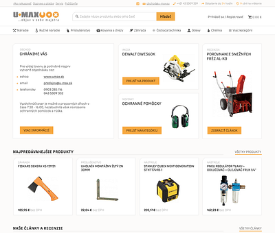 Quick redesign for Hardware store branding design redesign ui web