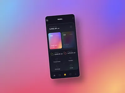 Wallet App app app design clean clean design design figma interface mirxvali ui ux wallet walletapp
