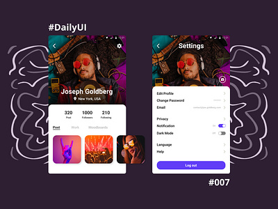 Daily UI #007 - Settings daily daily 100 challenge dailyui dailyuichallenge figma figma design figmadesign settings settings ui ui ui design