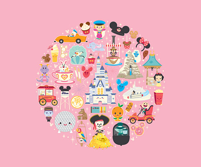 Disney x Jerrod Maruyama adobe illustrator character design cute disney illustration jerrod maruyama jmaruyama kawaii vector wonderground gallery