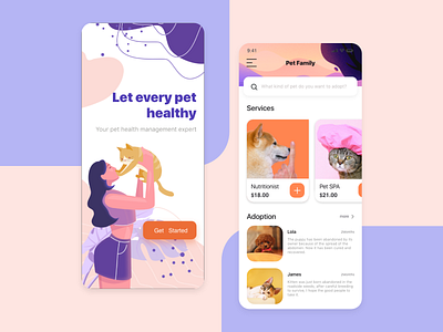 pet app ui