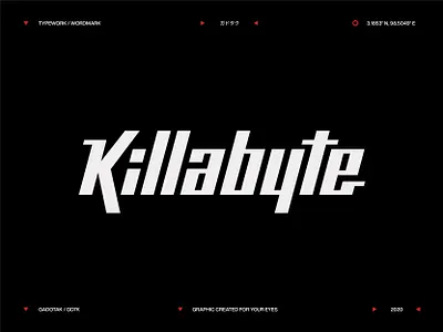 Killabyte Unused Logotype branding design handtype lettering logo logotype type type design typeface typography