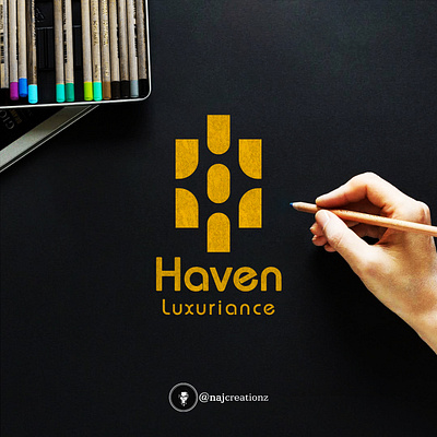 Logo concept for Haven Luxuriance branding design flat graphic design illustration logo logocreation logodesign logodesigner logodevelopment logopresentaion logos logotype minimal vector