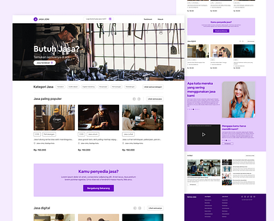 Jasa Joni - Service landing page explore homepage landingpage servicelandingpage ui uiux uiuxdesign webdesign weblanding