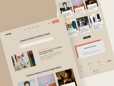 #TemplateKit - COOSTY - Article Page brand branding business clean design ecommerce fashion minimal shop style styleguide template trend typography ui uidesign uiux ux webdesign website
