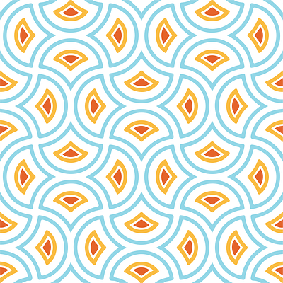 tribal Ogge Drop Pattern color colorful ogge ogge drop pattern repeating seamless sketch summer