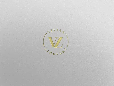 vivian zimovoski logo branding creative elegant illustration latter logo logo logodesign professional typography unique