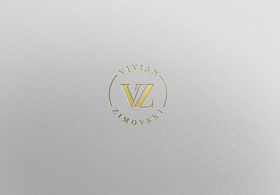 vivian zimovoski logo branding creative elegant illustration latter logo logo logodesign professional typography unique