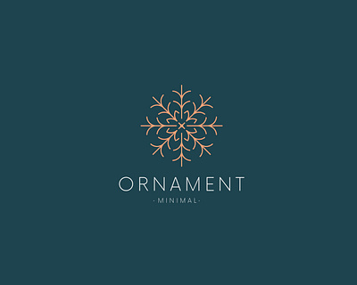 Abstract Linear Ornament Logo (For Sale) abstract clean design elegant floral icon linear logo logotype luxury minimal modern nature ornament sign simple snowflake symbol tracery vector