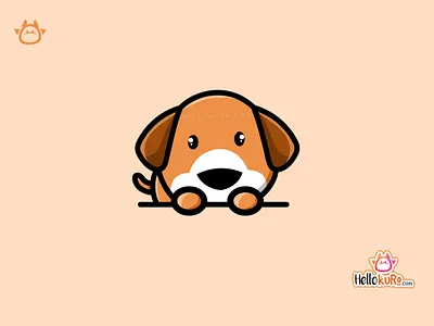 BIMMA - Cute Puppy Dog For Pet Store or Pet Shop Logo cute art cute dog hand drawn illustration kawaii art logo mascot pet shop logo pet store logo portrait