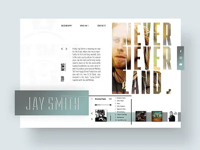 jay smith web concept graphicdesign typography uxui design webdesign