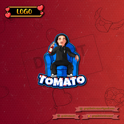 LOGO animation design emote emotes gamers graphicdesign logo logo design logodesign logos logotype tomato tomato sauce tomatoes