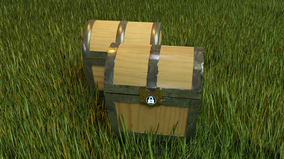 3D CHEST In Blender blender blender 3d blender3dart design illustration model modeling modelisation modelling rendering