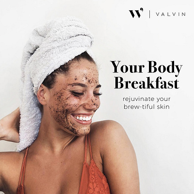 VALVIN Coffee Scrub Branding bodycare branding coffee coffee scrub graphic design singapore skincare