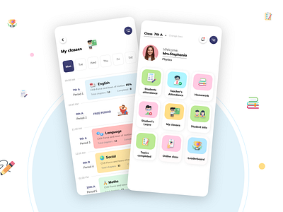 Unbox - School App (Teacher Login) adobexd animation chennai designer design mobile app mobile app design mockup product design school school app teacher app teacher login uidesign user experience user interface design ux ui uxuidesign