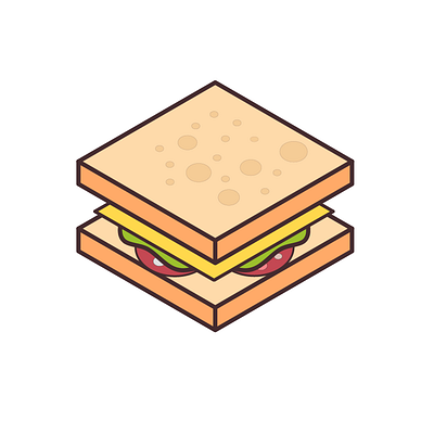 Isometric food icon 01 beginner design design icon food