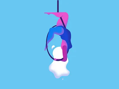 Done Jumping Through Hoops acrobat body positive dancer design graphic design hoop dancer hoops illustration illustration art illustrator vector woman