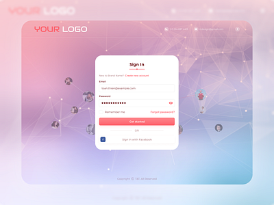 Sign In Design account color form log in login form login ui register sign in ui ux web design web login web ui