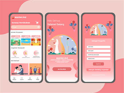 Manten.Ind Mobile Apps User Interface Design design flat graphic design illustration illustrator ui ux vector web website