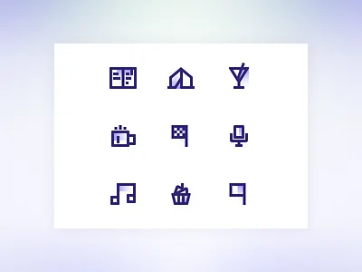 Icons timeline iteration camping cocktail figma icon icons illustration mic vector website