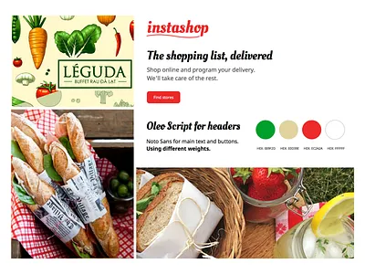 Simple Style Tile moodboard styletile ui design