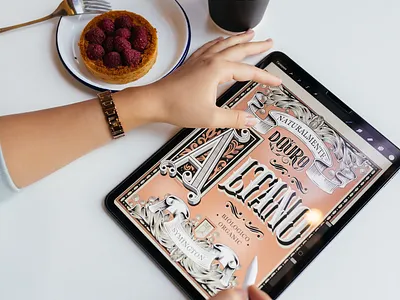 Lettering Wine Label branding calligraphy digital lettering illustration lettering letters poster design procreate typogaphy vintage wine label