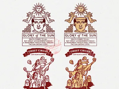 Glory Circus aloha apparel design apparel logo circle logo circus death metal design design art hawaii illustration skull skull design vector vintage design vintage logo