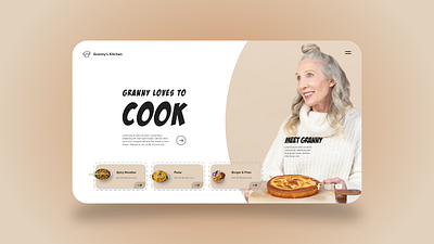 Granny Kitchen Web App UI Design adobe xd app app design art creative design graphic design illustration inspiration ui ui design uiux uiux designer uiuxdesign uiuxdesigner uxdesign web app web design web ui web uiux