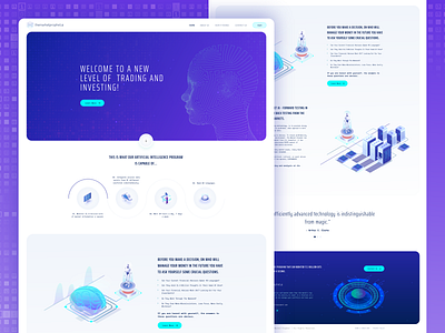 AI Website Design ai website design artificialintelligence creative design header illustration landing typography ui ux webdesign website website design