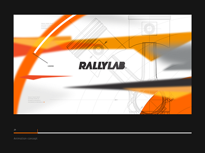 Animation concept | Screen intro animation brand branding car concept intro orange rally speed wrc