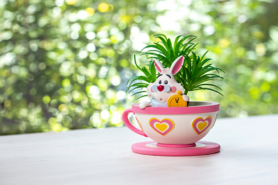 White Rabbit Succulent character design cute disney disneyland illustration jerrod maruyama jmaruyama kawaii wonderground gallery