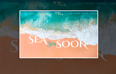 Sea you soon - web concept concept design design logo sea travel ui ux web website
