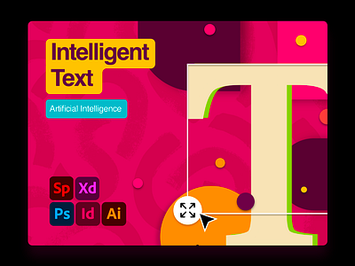 Intelligent Text_Innovation content aware image analysis photoshop express ui ux