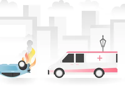 Illustration of a car accident adobeillustration affinitydesigner illustration illustration design illustrator art illustrator design illustrators visual design visualdesigner visualization