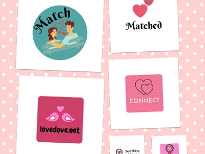 Day 41 of #dailylogochallenge canva dailylogochallenge dating app design logo logodesign