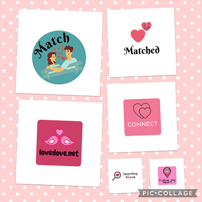 Day 41 of #dailylogochallenge canva dailylogochallenge dating app design logo logodesign