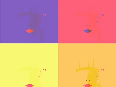 Girls art dark digital digital art girl illustraion illustration illustrator orange purple red retro vector yellow