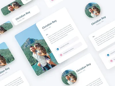 Profile Website affinity designer card profile ui ui design ux web design