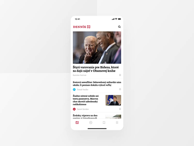 Denník N - News App animation app app animation app design application article article app design gif motion mp4 news news app news app animation ui ux video