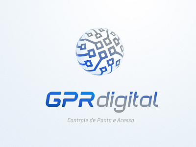 GPR Digital Logo brand branding curitiba design everson id illustration ilustration logo mayer