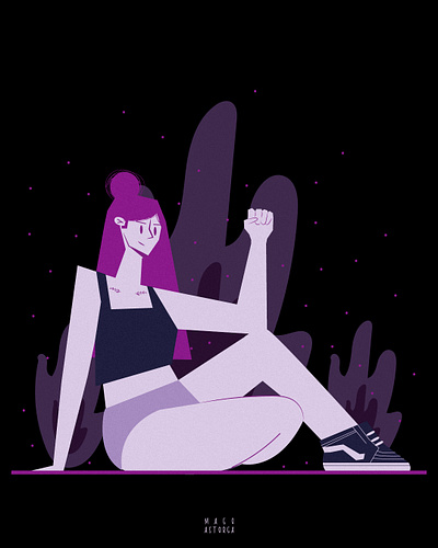 8M 8m art girl girlpower illustration illustrator vector wacom