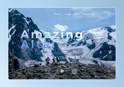 Altai altai concept web design