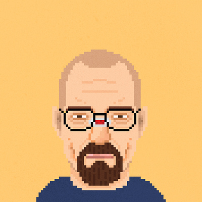 Say my name. 8bitart breakingbad characterdesign design illustration photoshop pixelart pixels
